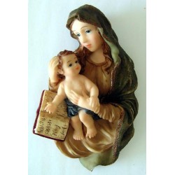Virgen con Niño y libro colgar