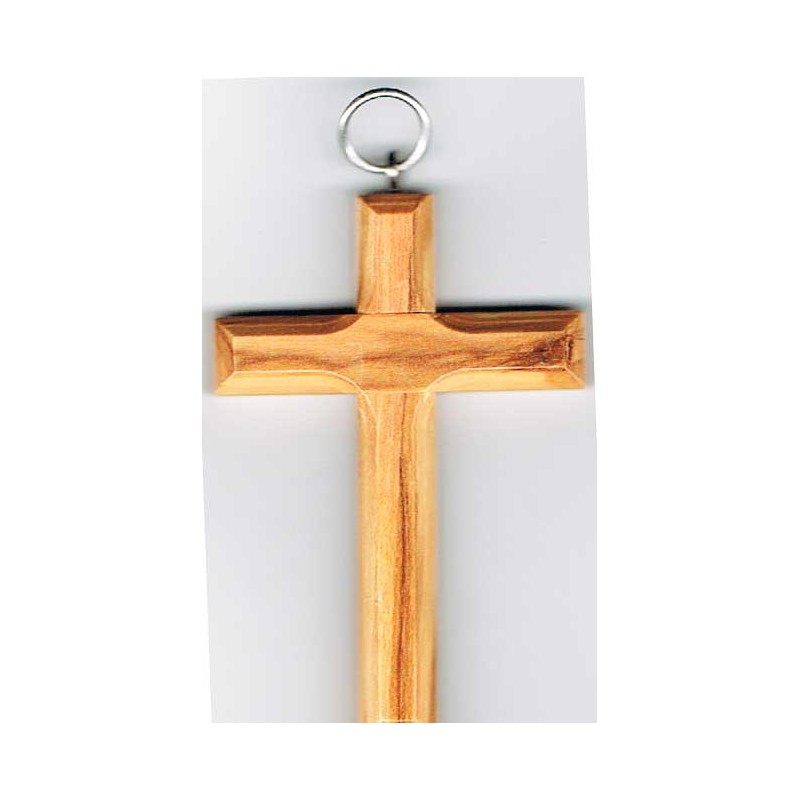 Colgante cruz madera olivo